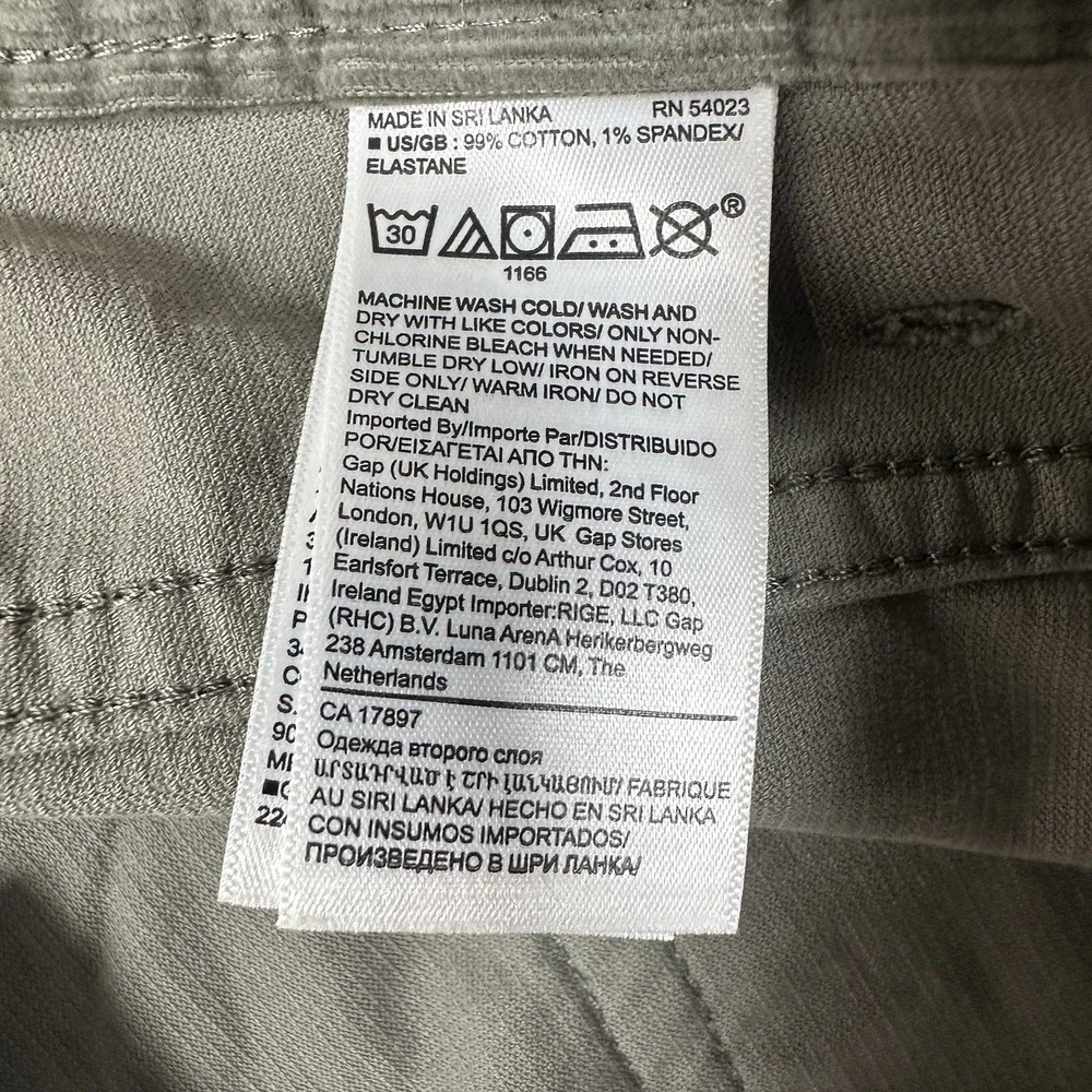 Banana Republic Pants Mens Size 42x34 Green Traveler Slim Corduroy Mid Rise